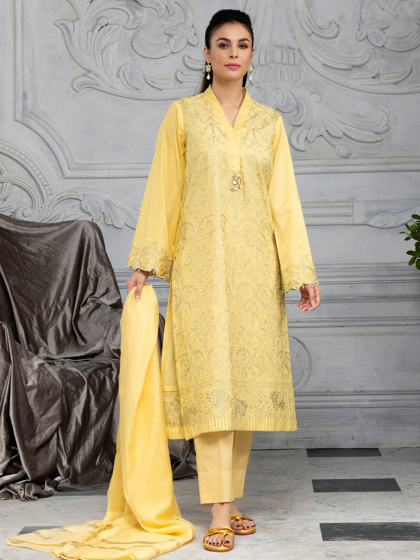 2 Piece Embroidered Lawn Suit