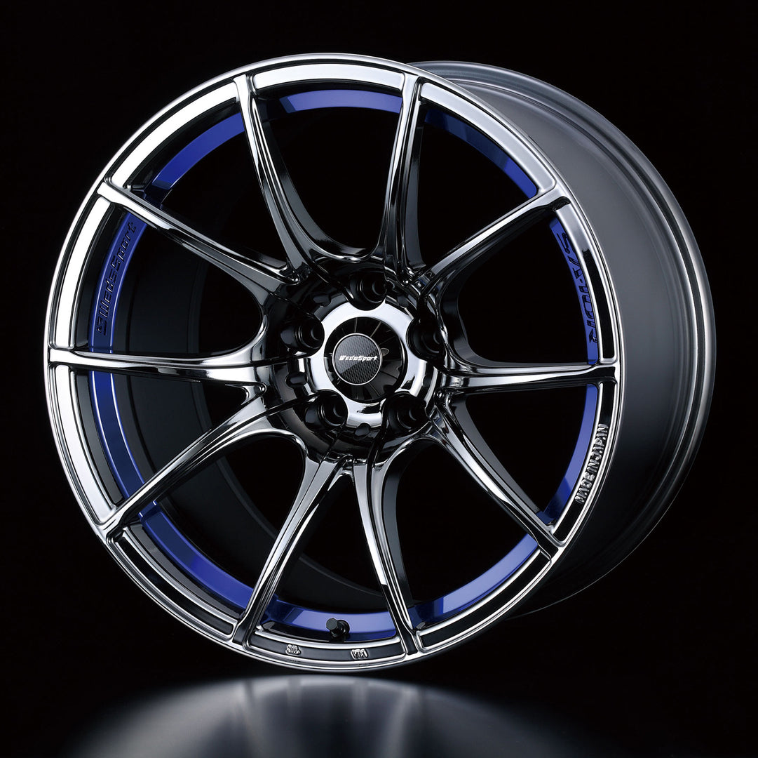 WedsSport SA10R 18x9.5 +45 5x100 Wheel in Blue Light Chrome (BLC)