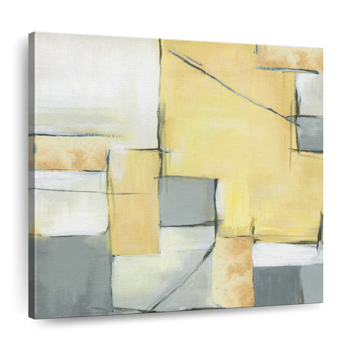 Golden Abstract II Wall Art