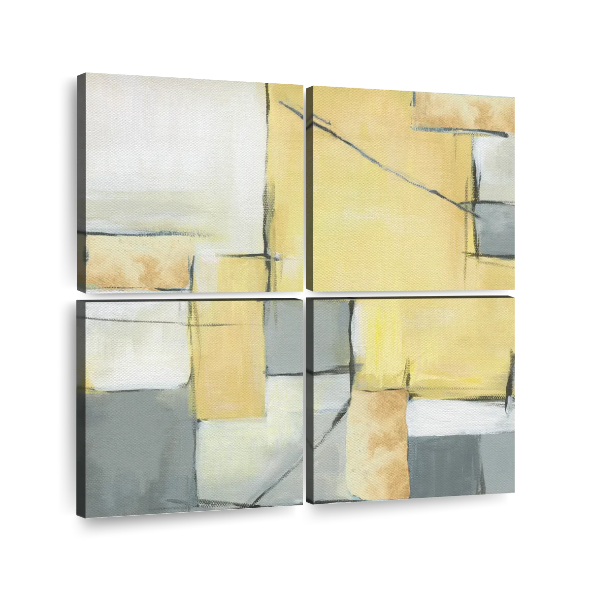 Golden Abstract II Wall Art