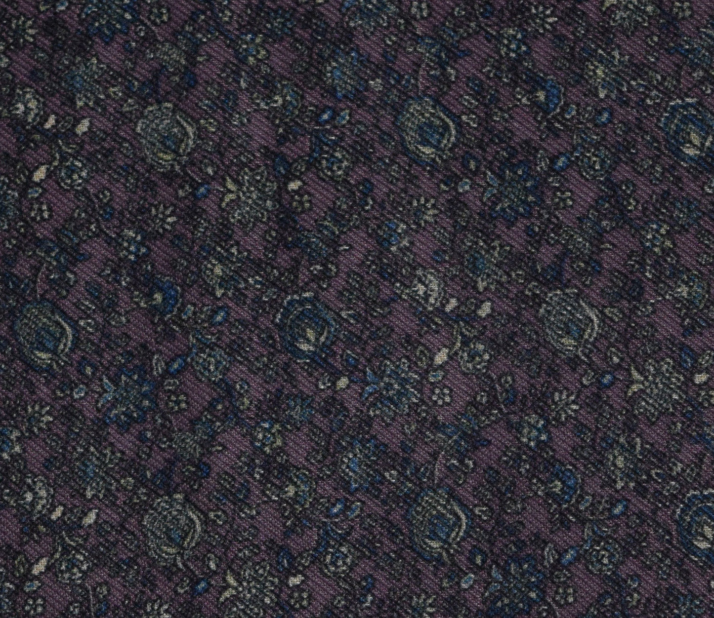 Small Floral Pattern Digital Printed Pure Pashmina Fabric Available in Purple , Teal , Green and Pink