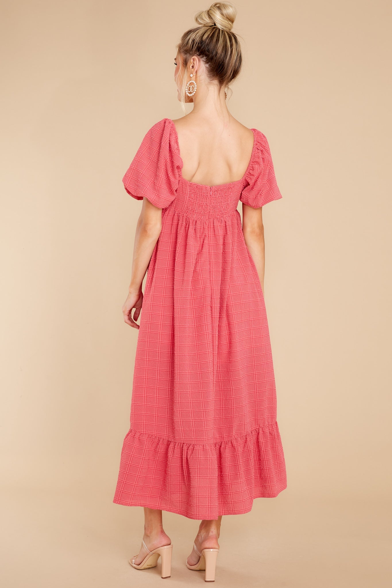 No Second Thoughts Azalea Pink Midi Dress