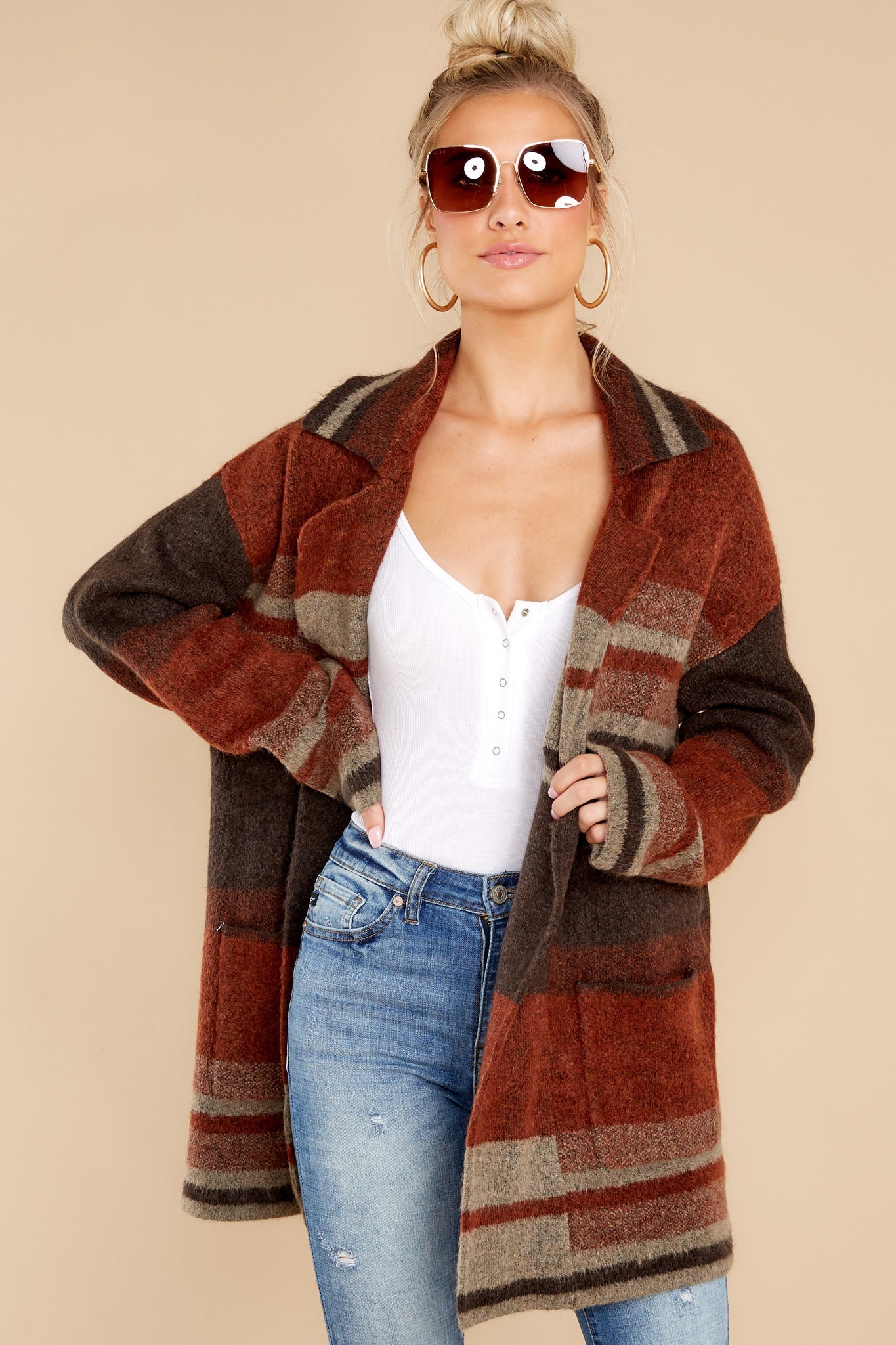 Sparrow Amber Brown Cardigan