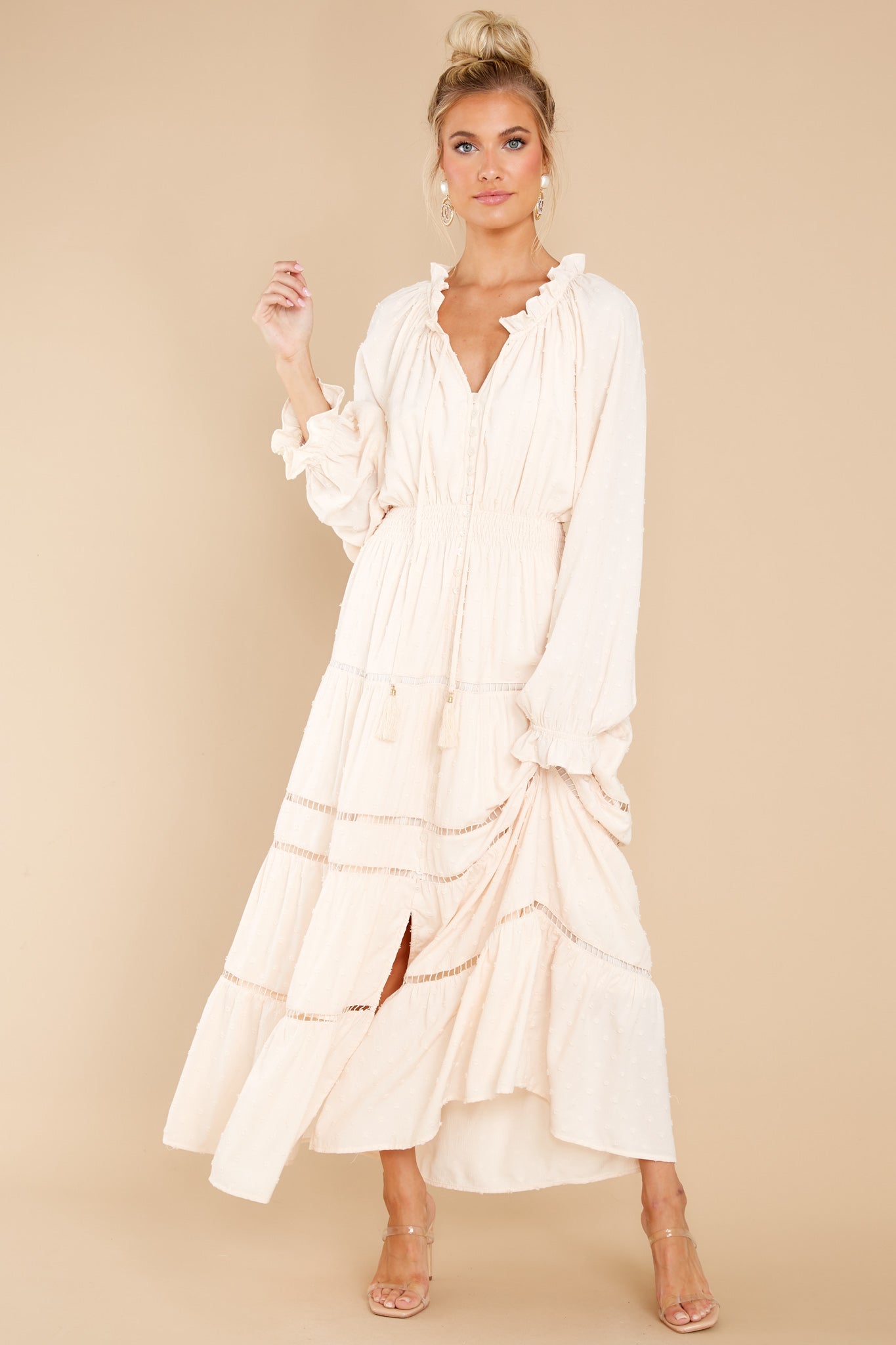 Melodic Memories Ivory Maxi Dress
