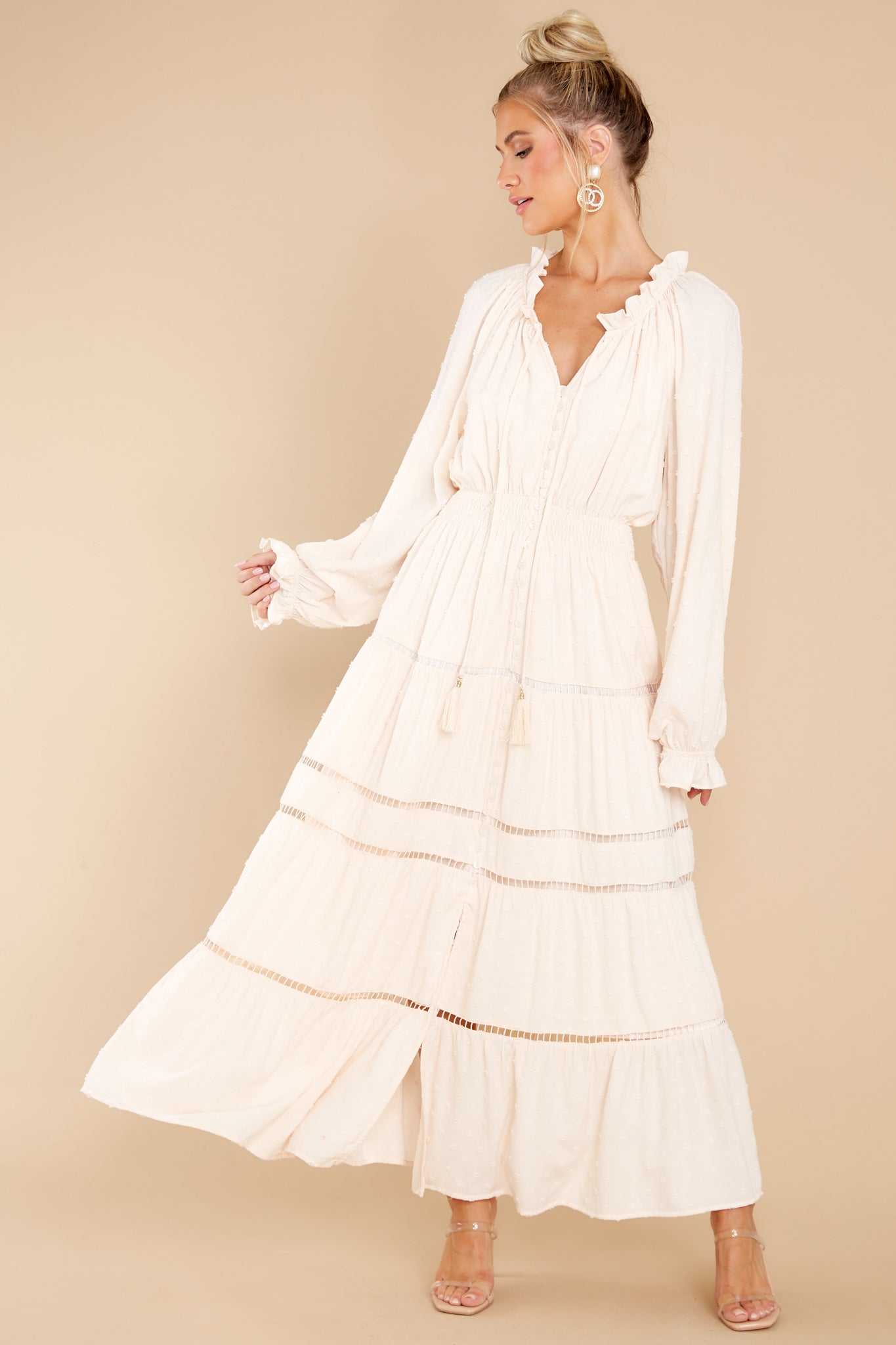 Melodic Memories Ivory Maxi Dress
