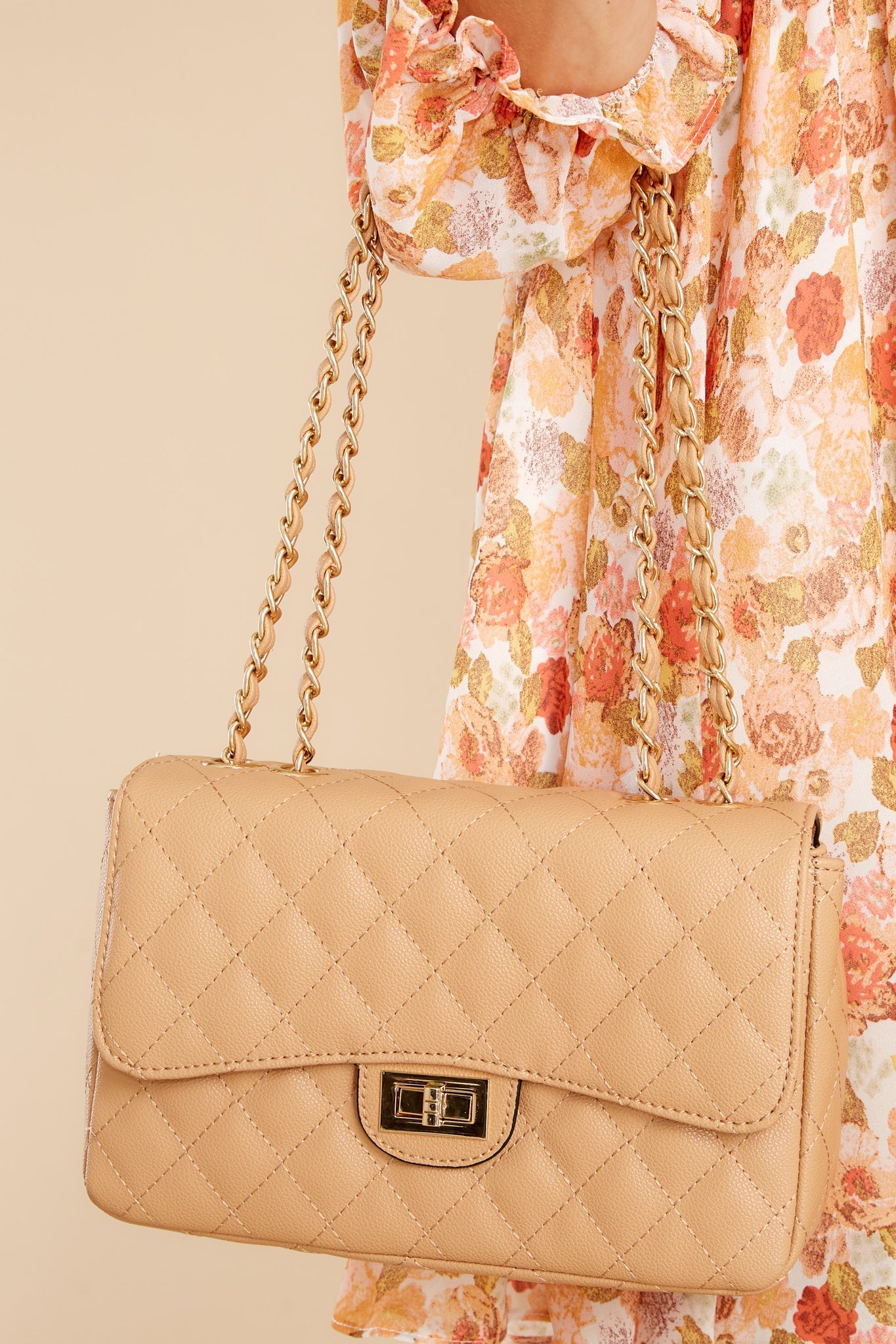 Look No Further Light Camel Bag