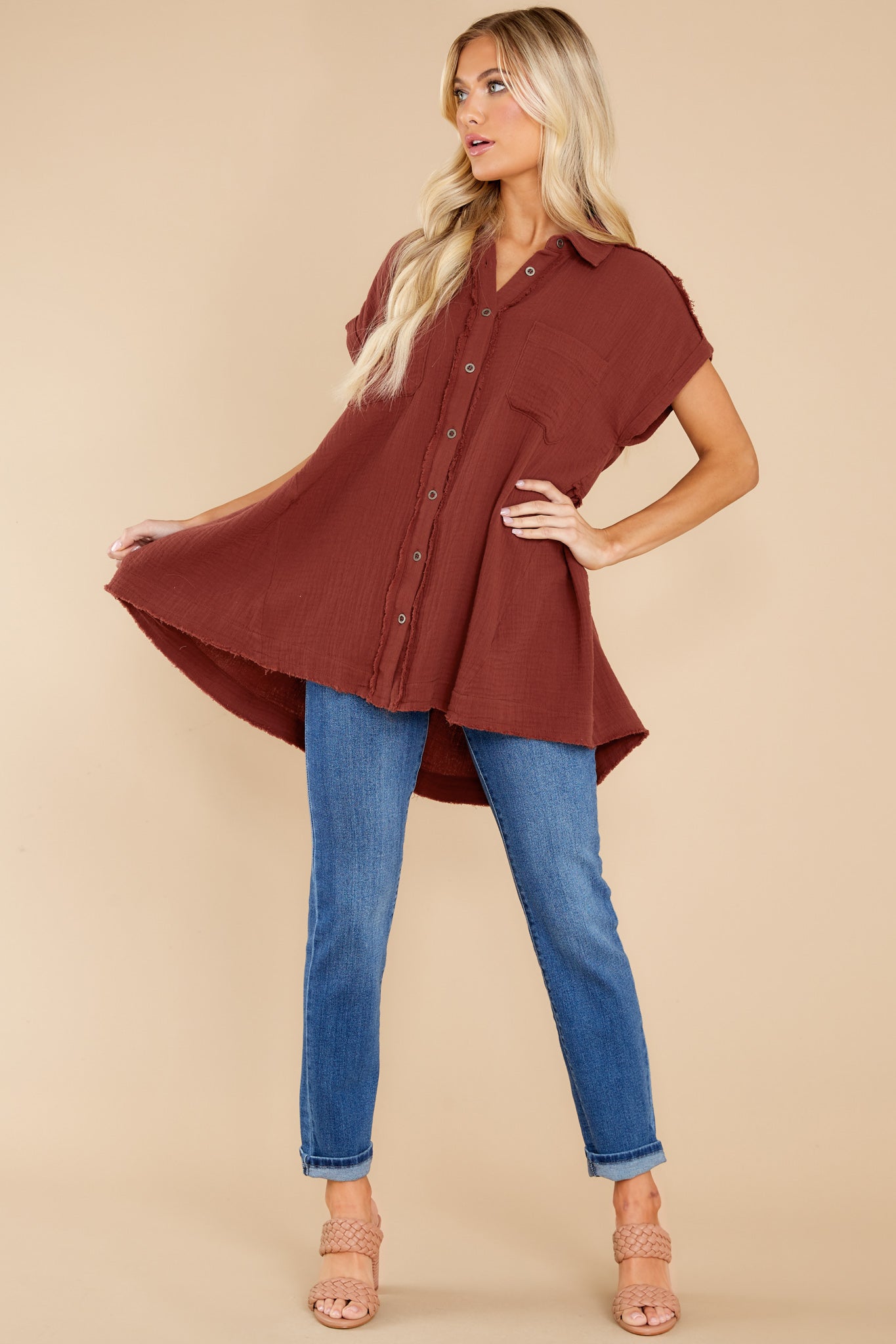 Against All Odds Dark Rust Top
