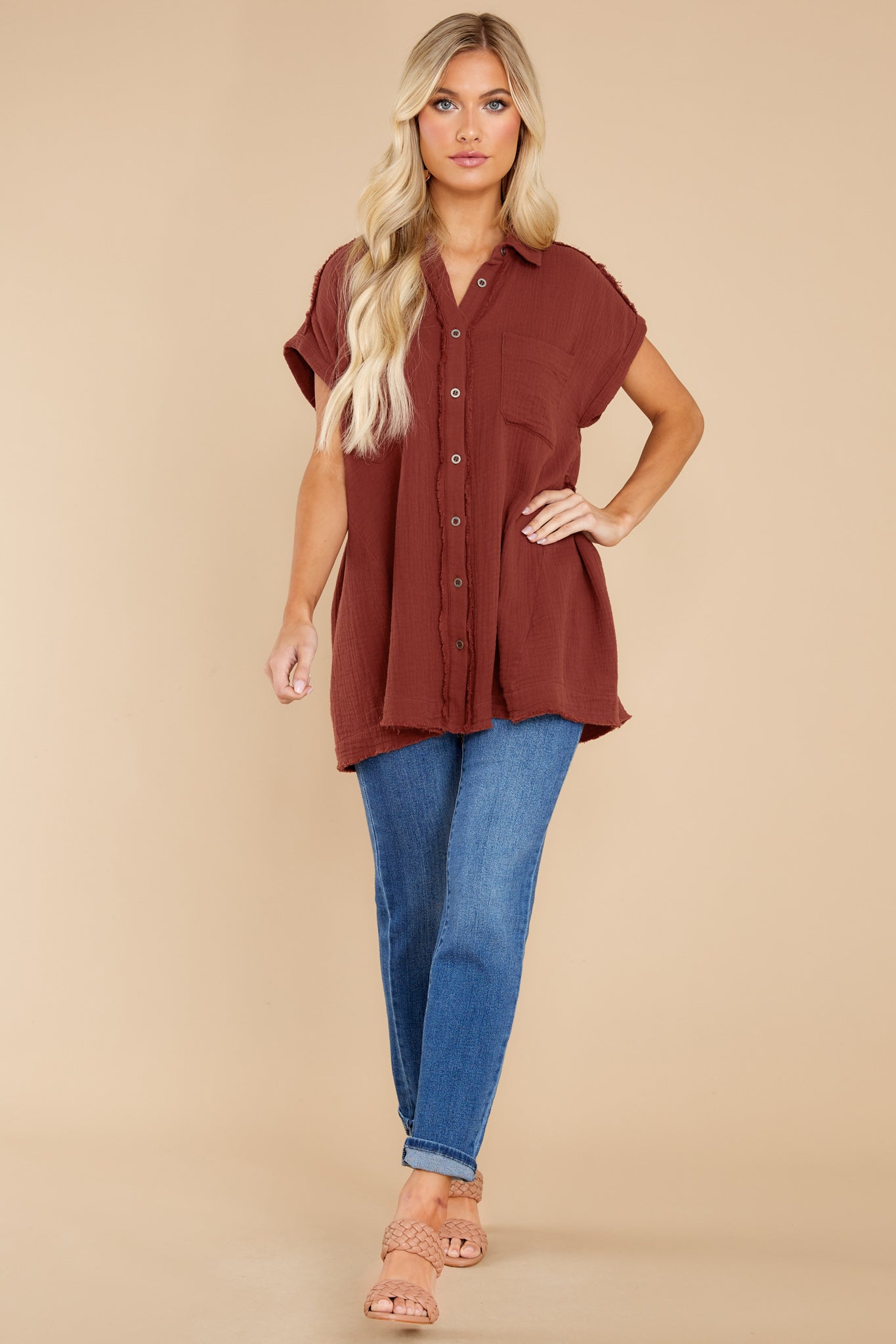 Against All Odds Dark Rust Top