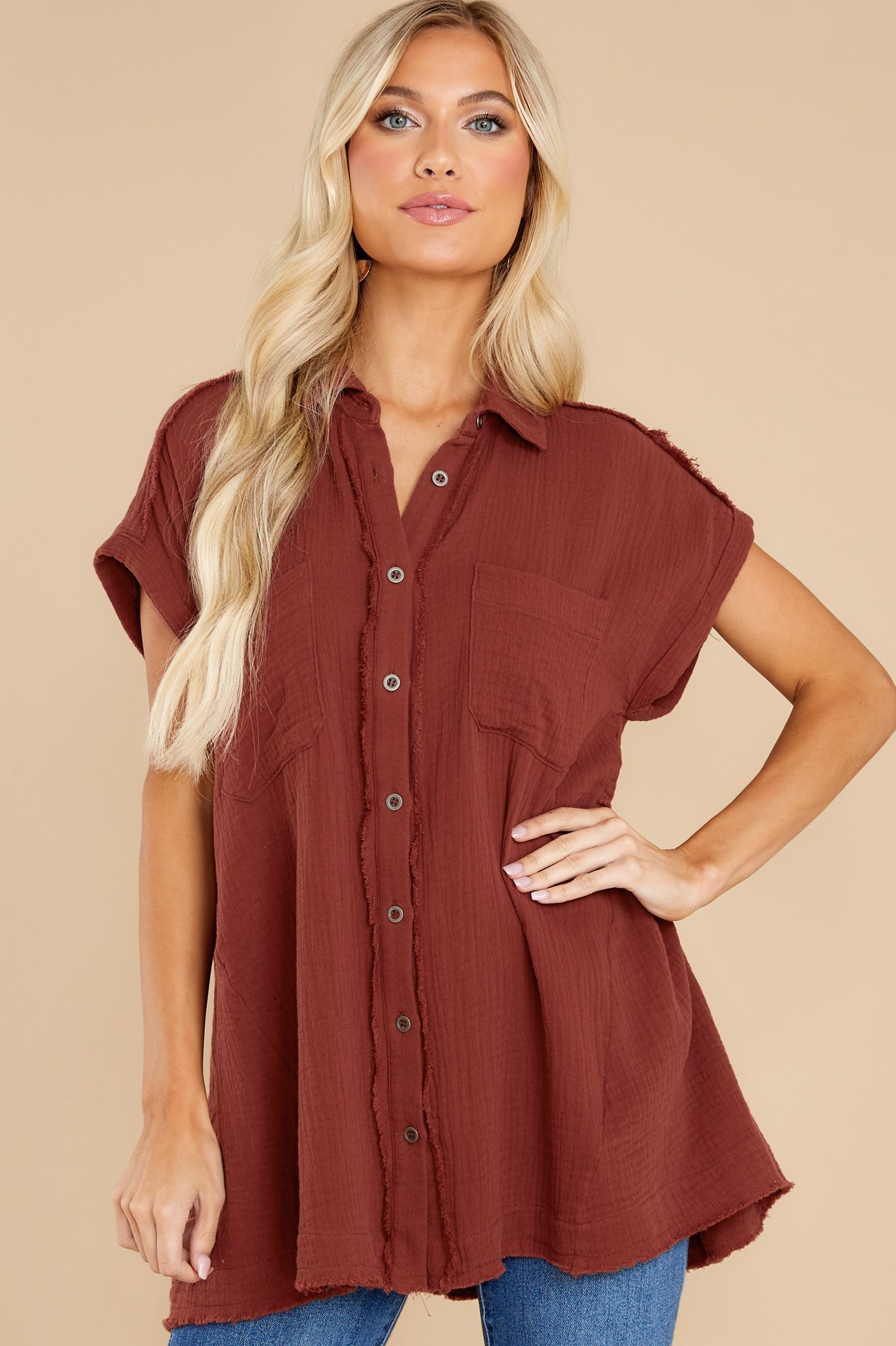 Against All Odds Dark Rust Top