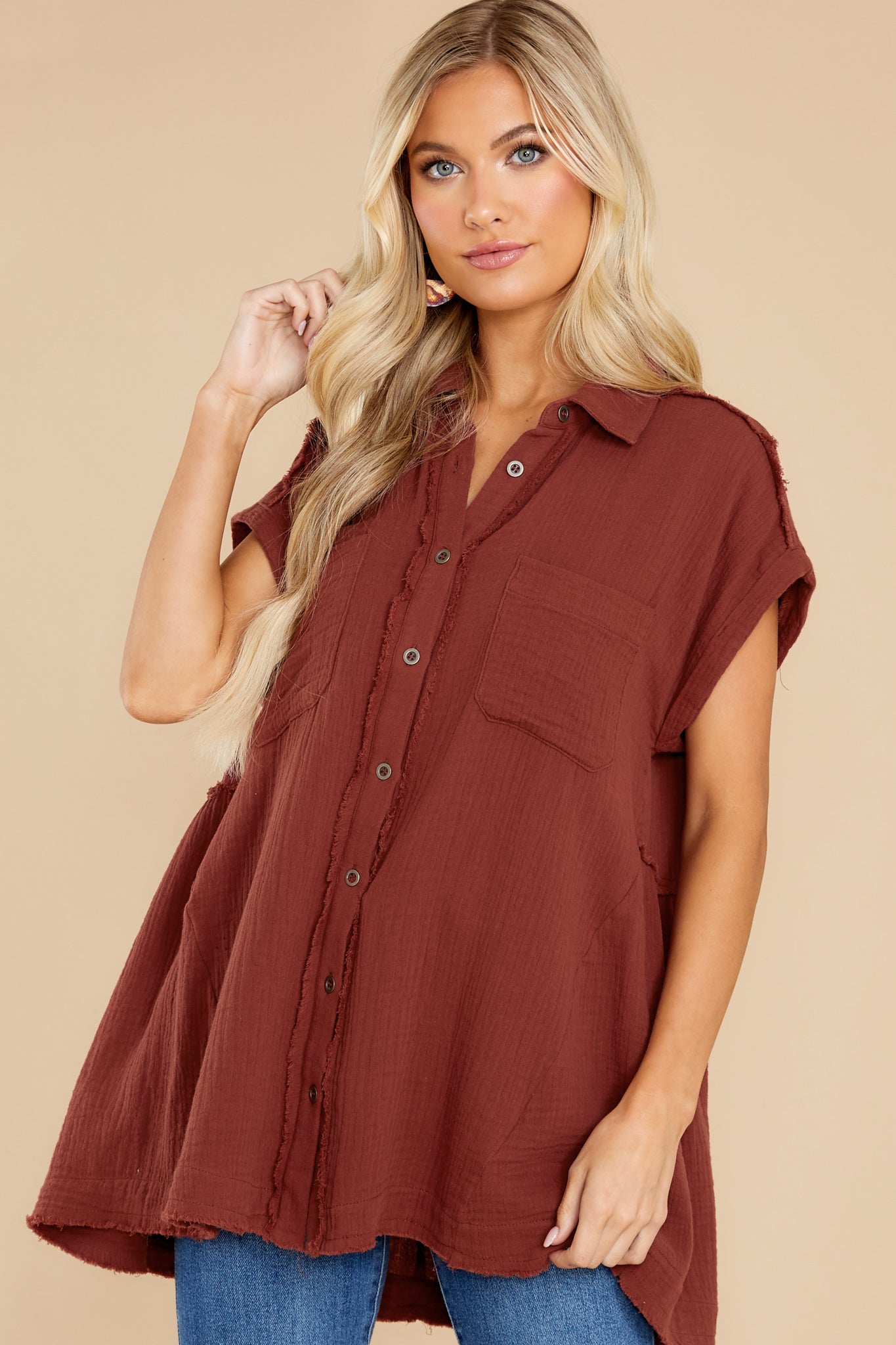 Against All Odds Dark Rust Top