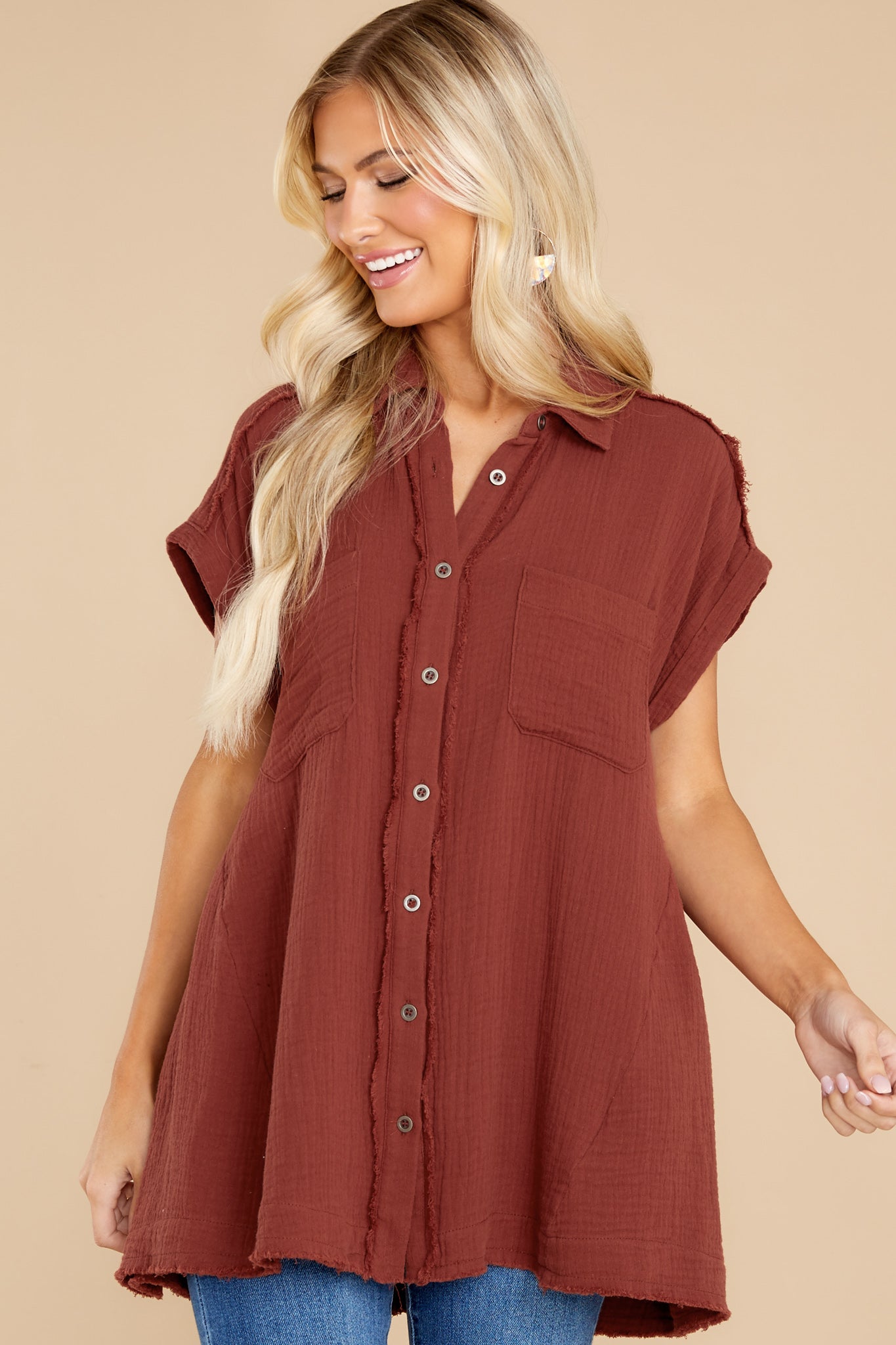 Against All Odds Dark Rust Top