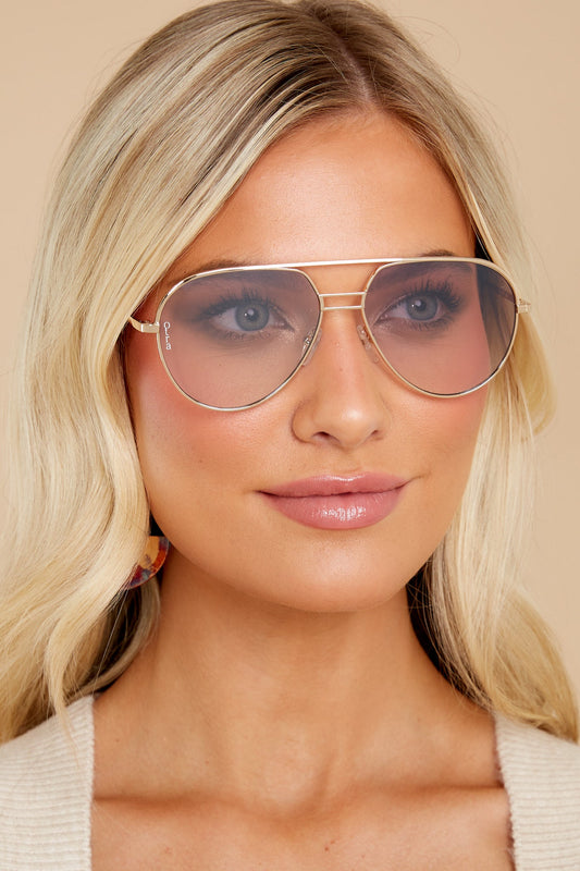 Transit Small Gold Pink Sunglasses