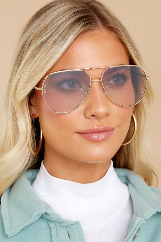 Transit Gold Pink Sunglasses