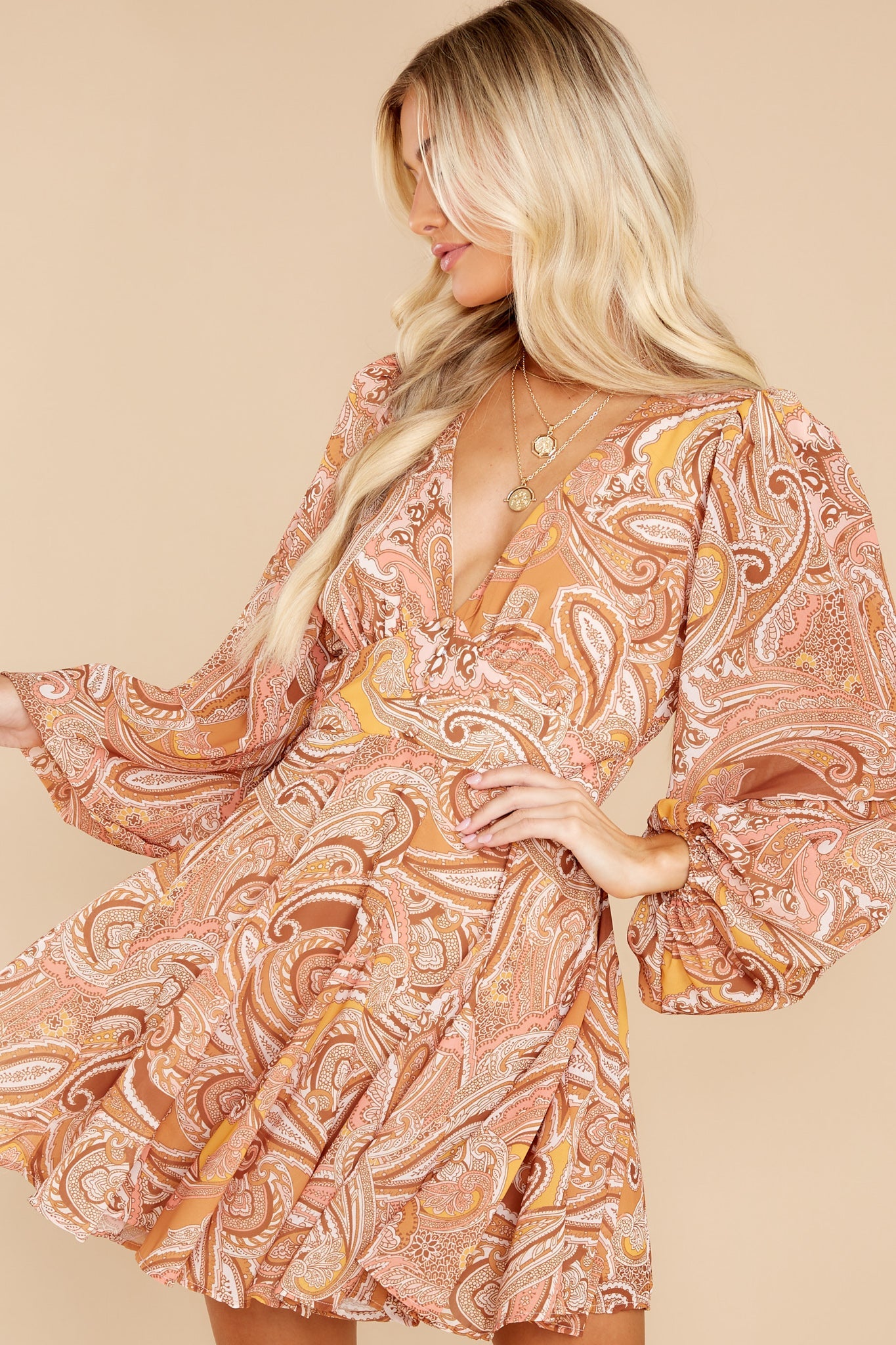 Sunset Avenue Clay Multi Print Dress