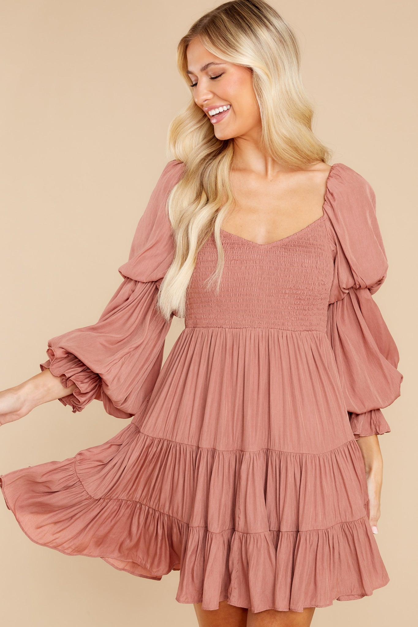 Bottom Of My Heart Clay Romper Dress