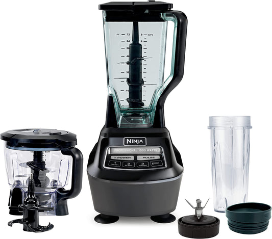 Ninja BL770AMZ Mega Kitchen System Food Processor 1500-Watt, Black