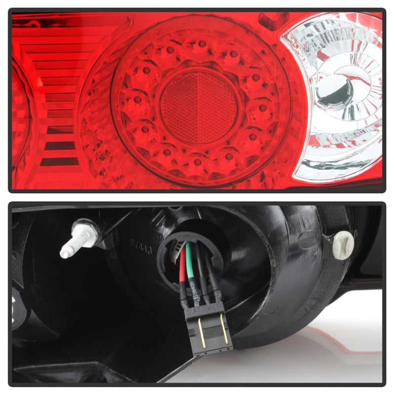 Spyder Acura RSX 02-04 LED Tail Lights Red Clear ALT-YD-ARSX02-LED-RC (spy5000385)