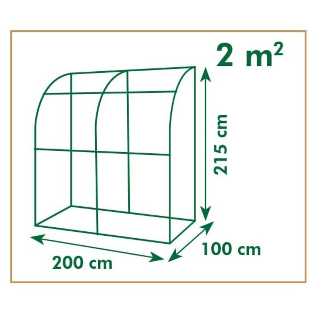 Foliengewächshaus 200×100×215 cm