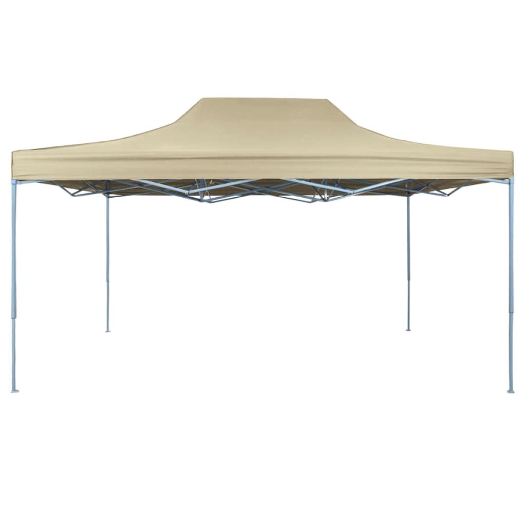 Faltzelt Pop-Up 3 x 4,5 m Cremeweiß