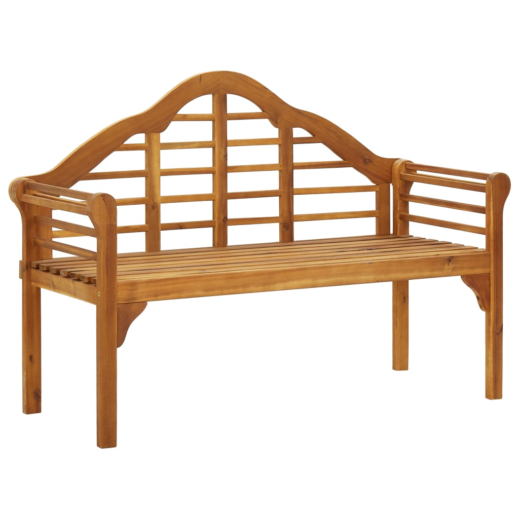 Gartenbank 135 cm Massivholz Akazie