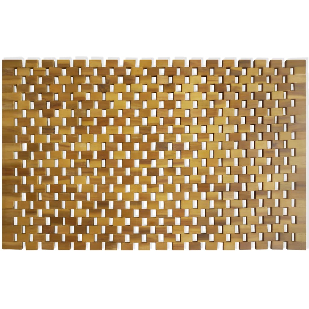 Badematte Akazienholz 80x50 cm Mosaik