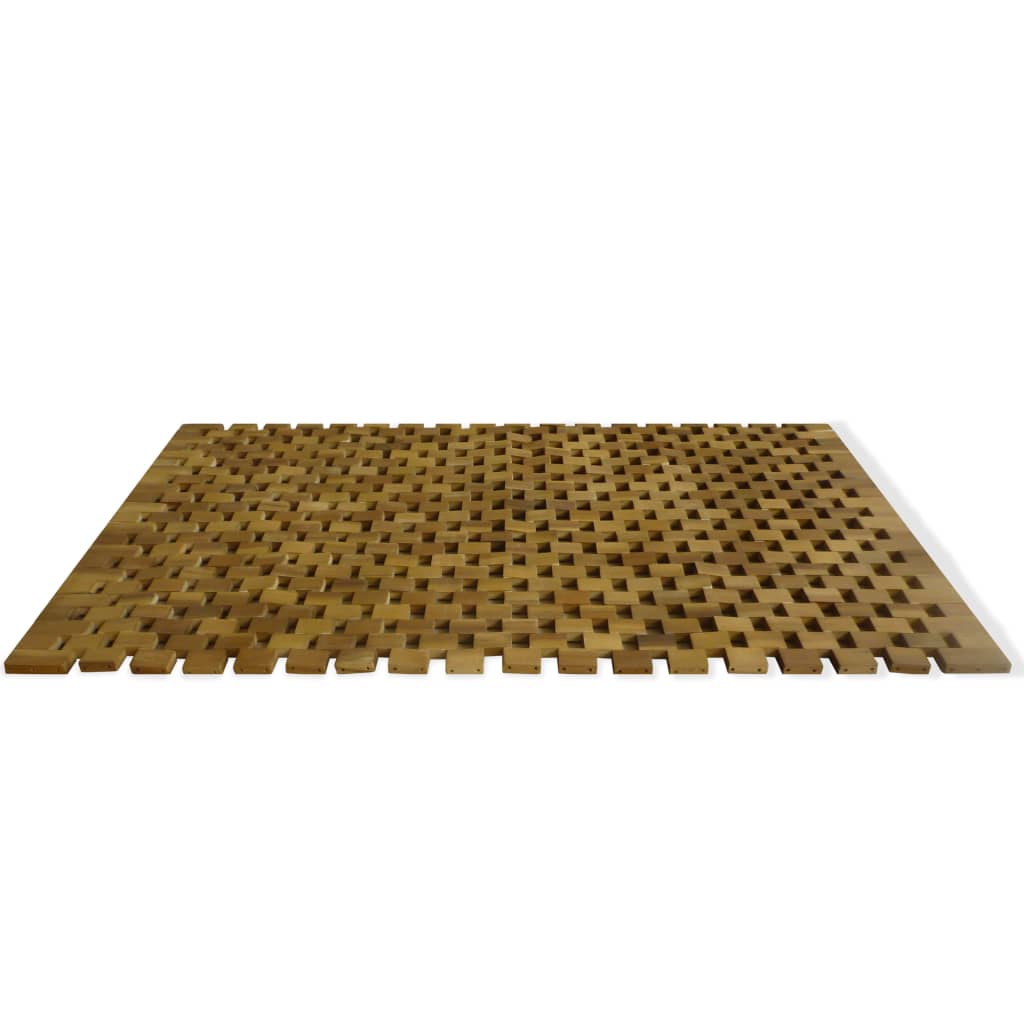 Badematte Akazienholz 80x50 cm Mosaik