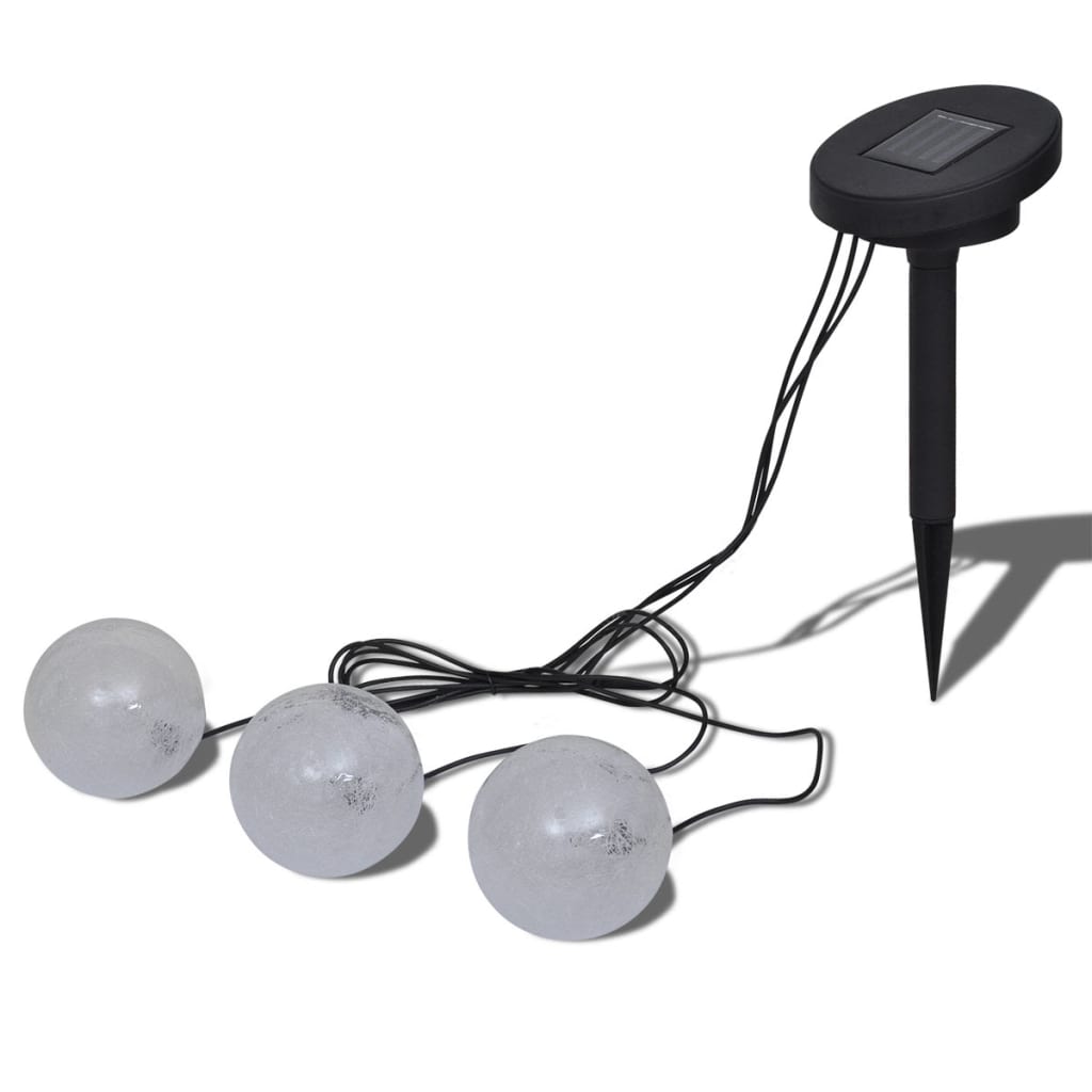 Schwimmleuchte Solarkugeln Schwimmkugeln 3er LED