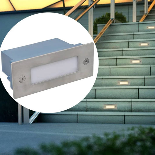 2 x LED Einbauleuchte Treppenleuchte 44 x 111 x 56 mm