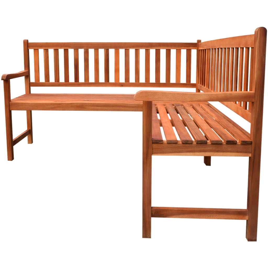Garten-Eckbank 150 cm Massivholz Akazie