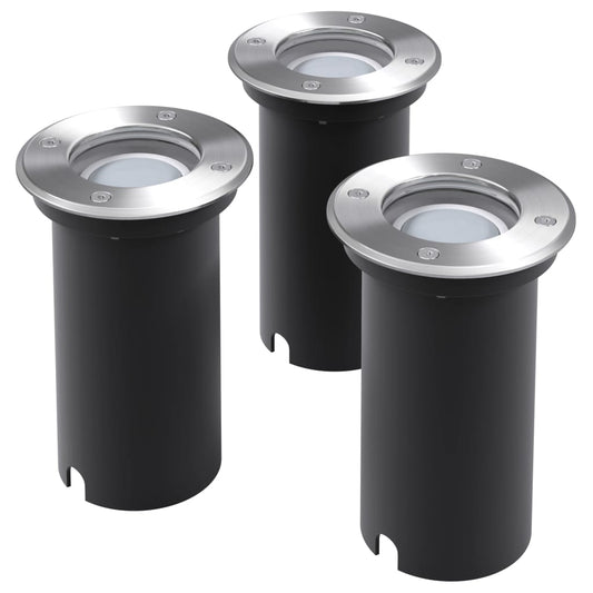 Outdoor LED-Bodenleuchten 3 Stk. Rund