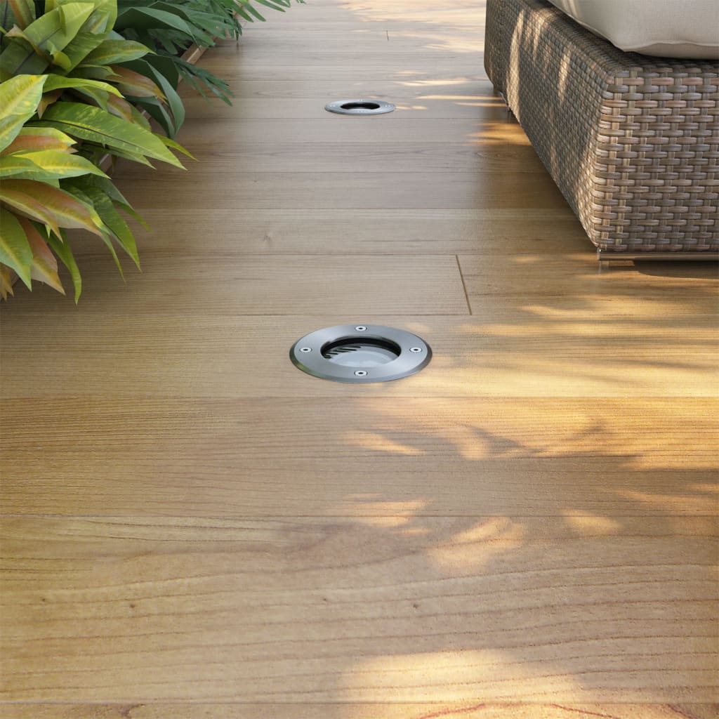 Outdoor LED-Bodenleuchten 3 Stk. Rund