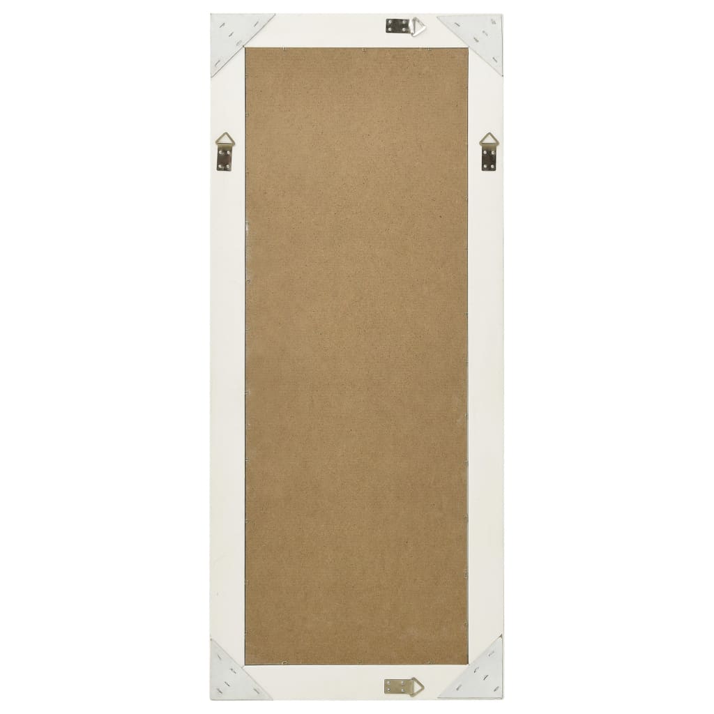 Wandspiegel im Barock-Stil 50 x 120 cm Weiß