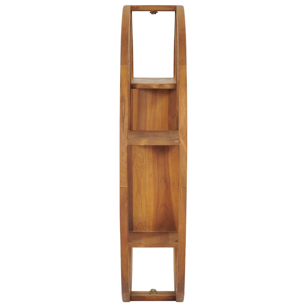 Wandregal Yin und Yang 100x20x100 cm Teak Massivholz