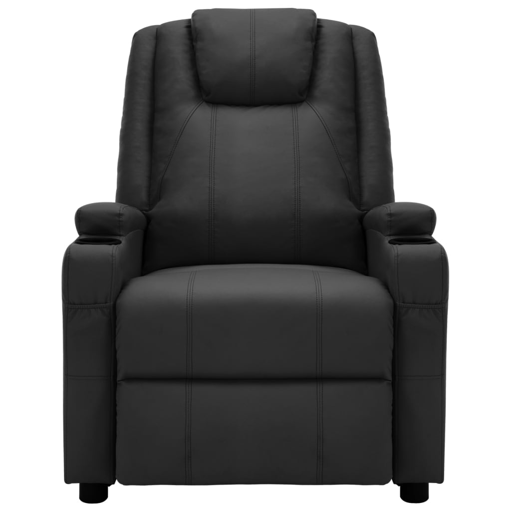 Massagesessel Schwarz Kunstleder