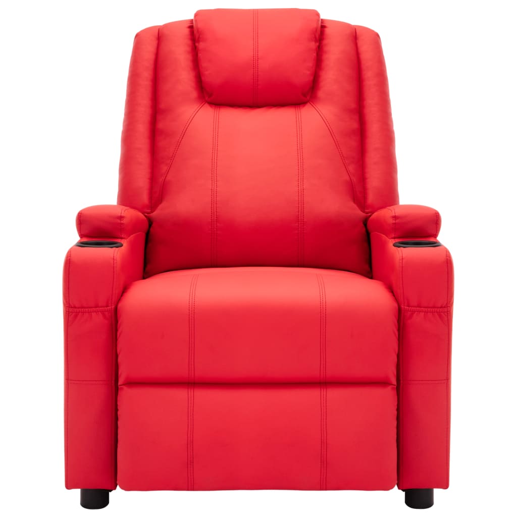 Massagesessel Rot Kunstleder