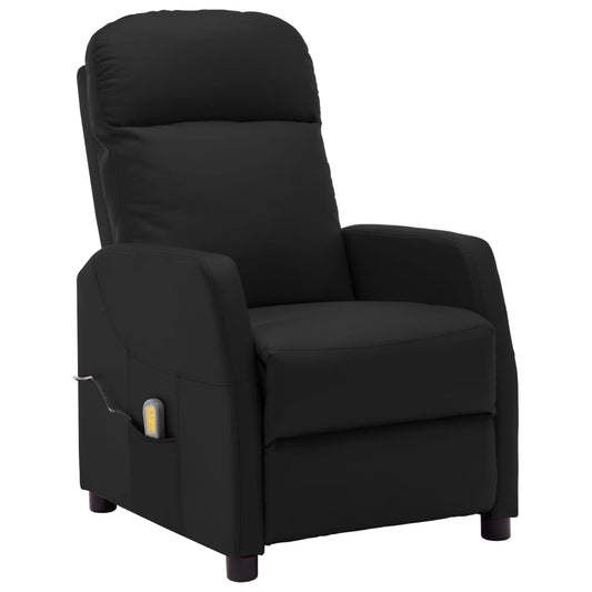 Massagesessel Schwarz Kunstleder