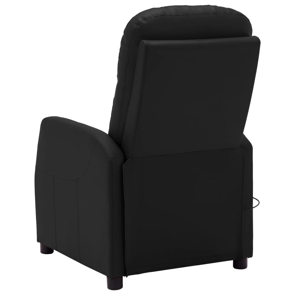 Massagesessel Schwarz Kunstleder