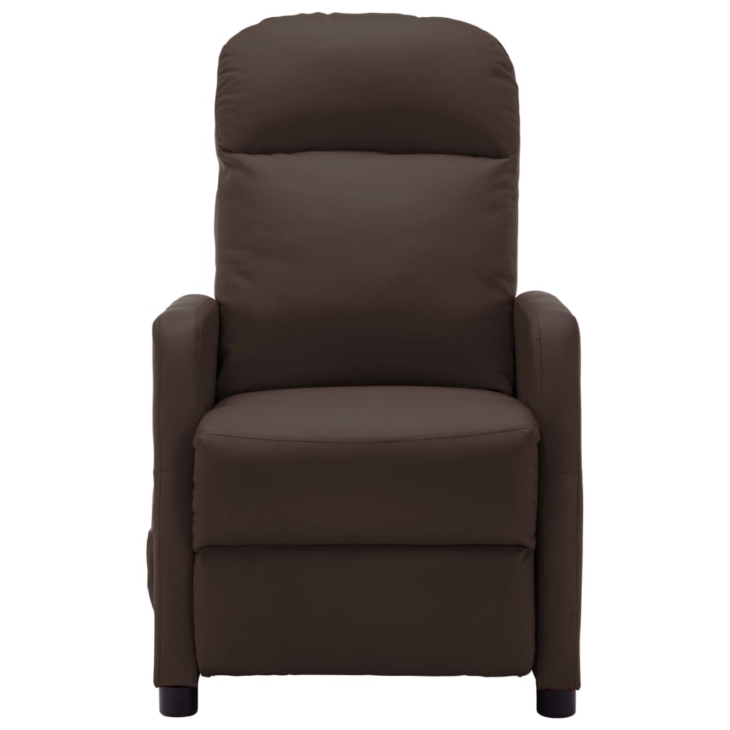 Massagesessel Braun Kunstleder