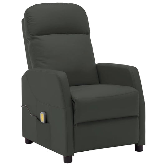 Massagesessel Anthrazit Kunstleder