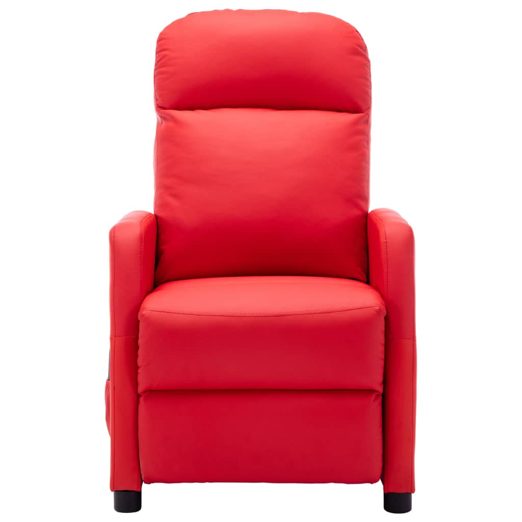 Massagesessel Rot Kunstleder