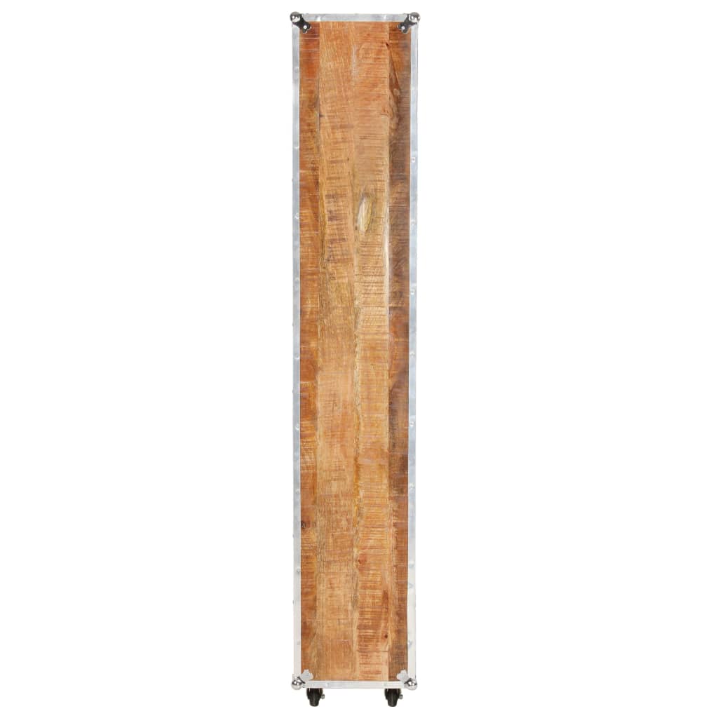 Bücherregal 56x28x163 cm Raues Mango-Massivholz