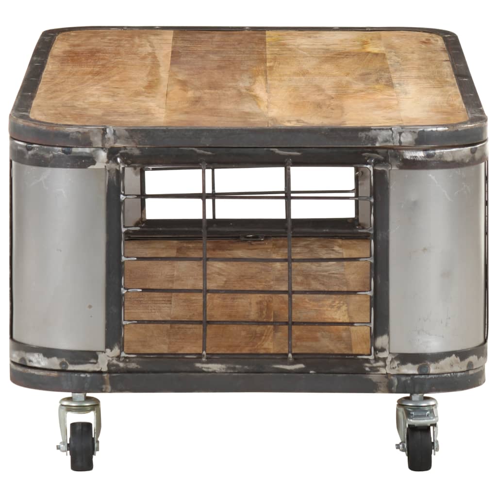 Couchtisch 100x50x35 cm Massivholz Mango