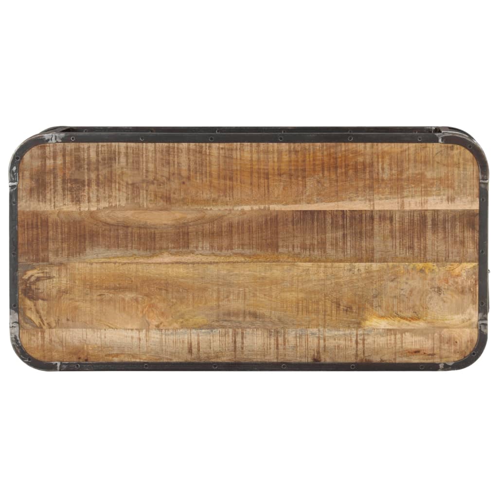 Couchtisch 100x50x35 cm Massivholz Mango