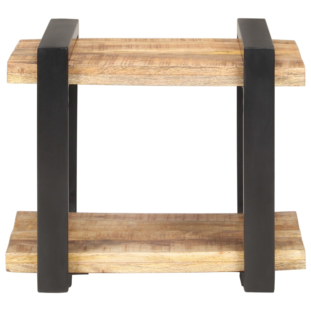 Nachttisch 50x40x40 cm Raues Mangoholz