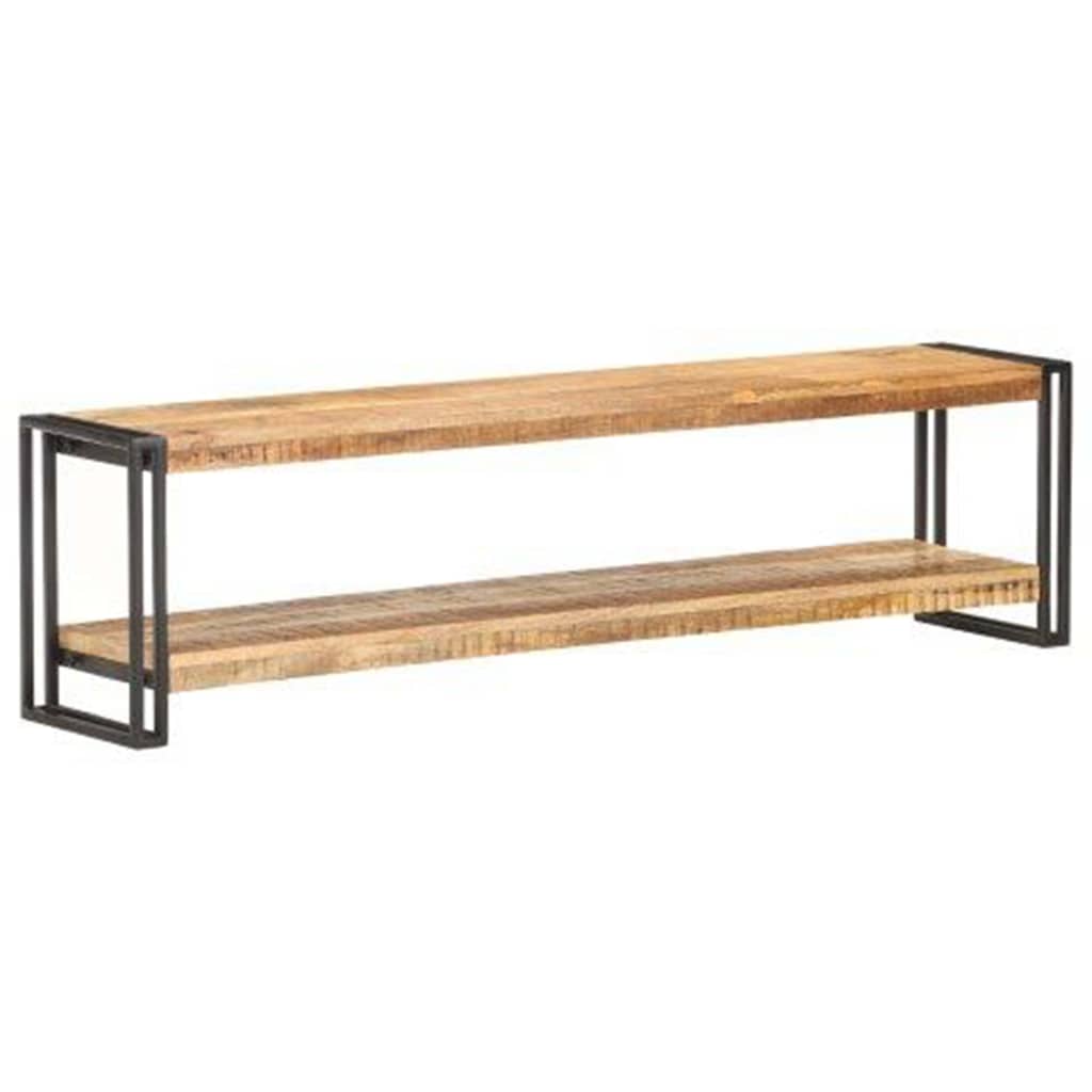 TV-Schrank 150x30x40 cm Raues Mangoholz