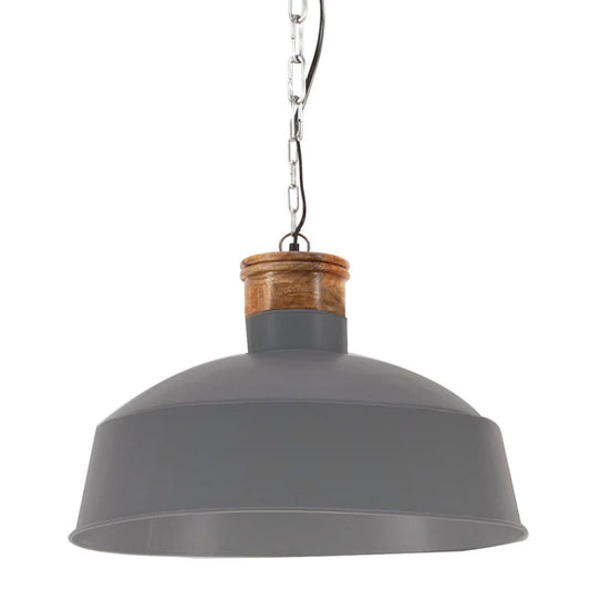 Hängelampe Industriestil 58 cm Grau E27