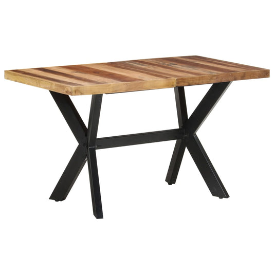 Esstisch 140x70x75 cm Massivholz mit Palisander-Finish