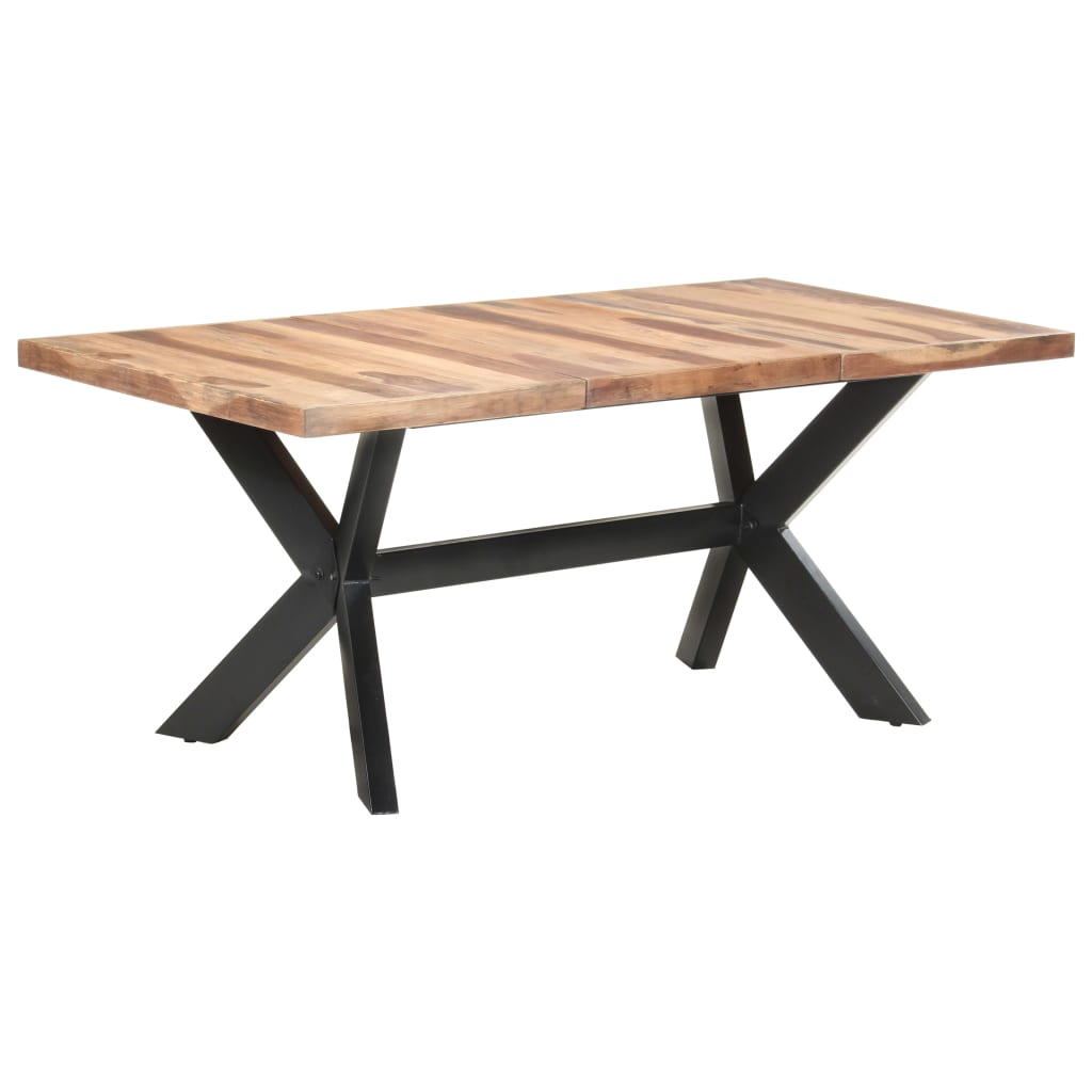 Esstisch 180x90x75 cm Massivholz mit Palisander-Finish