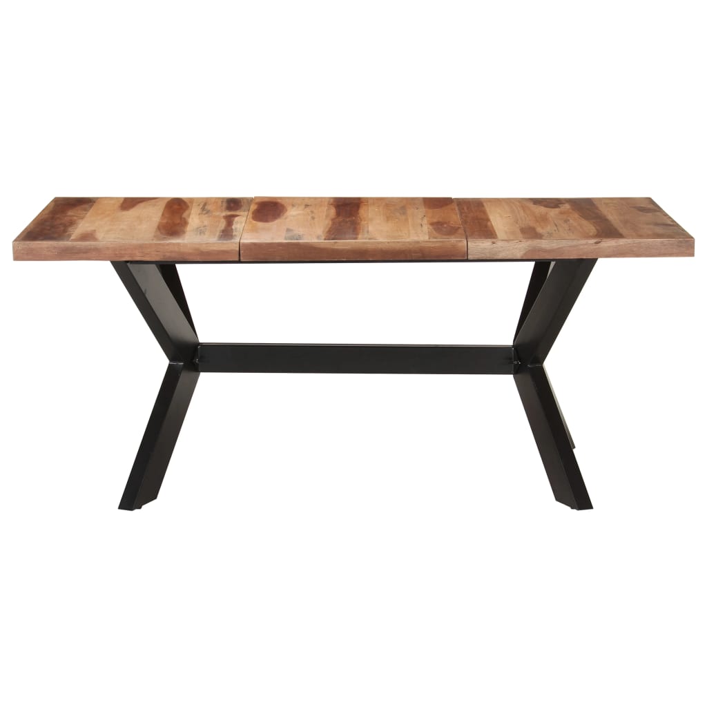 Esstisch 180x90x75 cm Massivholz mit Palisander-Finish