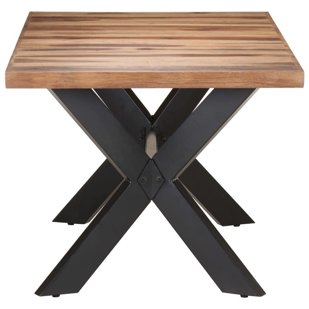 Esstisch 180x90x75 cm Massivholz mit Palisander-Finish